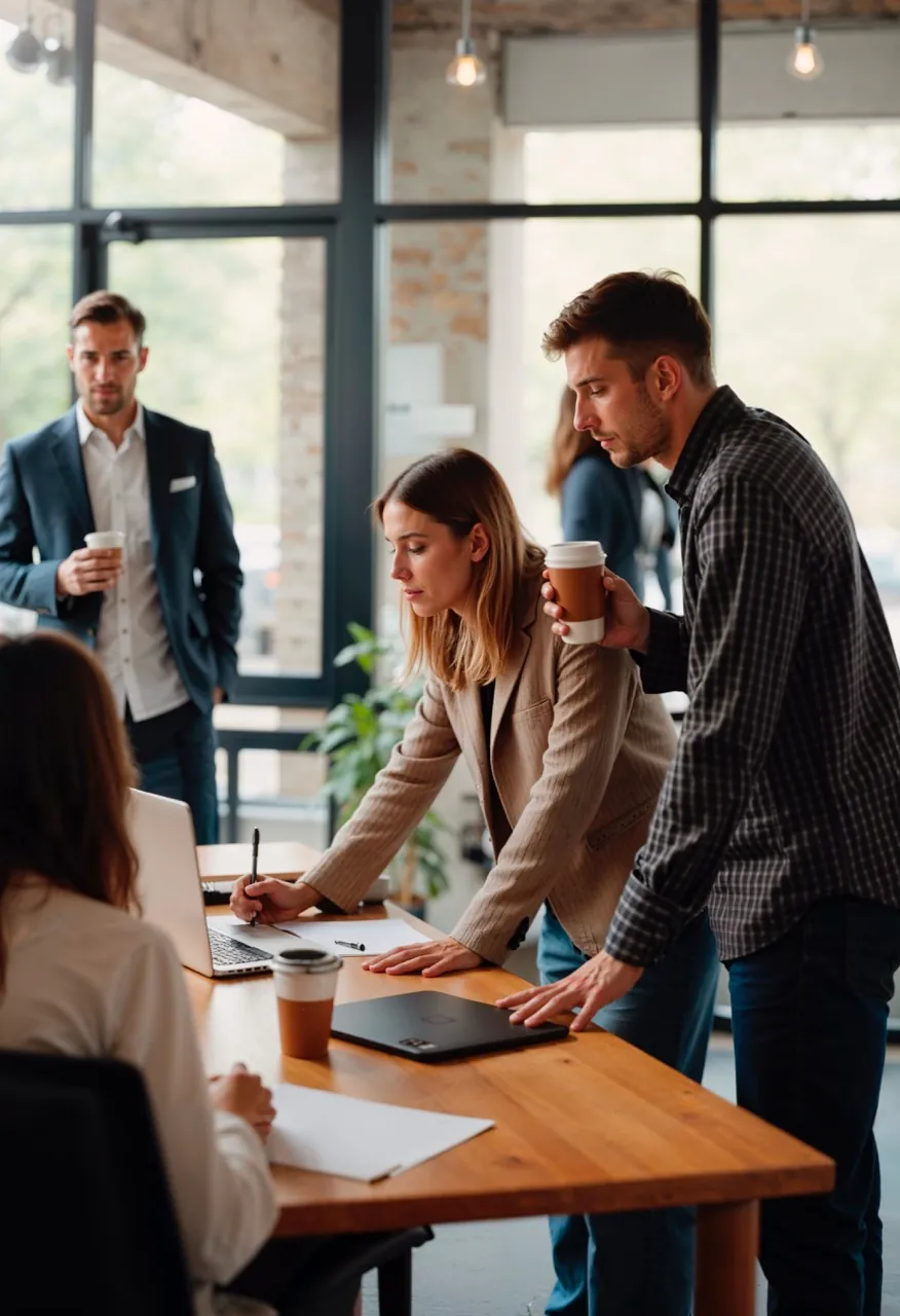 Equipo de EGOS BI en sesión de trabajo con cliente
